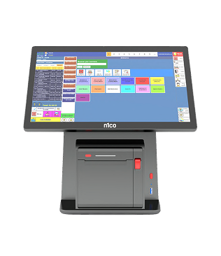 Terminal POS táctil n1co con pantalla y caja