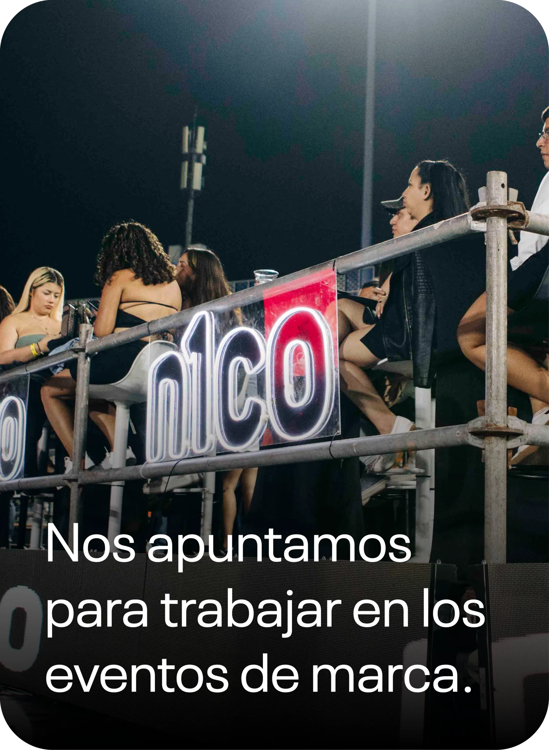 Nos apuntamos para trabajar en los eventos de marca