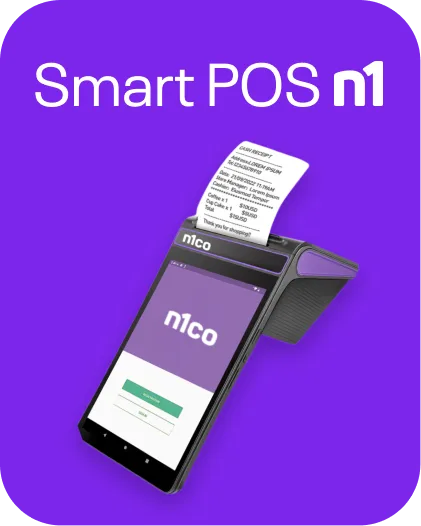Dispositivo POS con software n1co