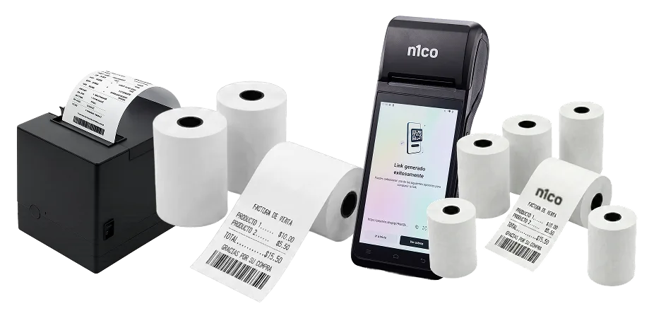impresora-papel-n1co Punto de venta táctil Windows n1coBusiness F2 de doble pantalla con impresora térmica SEIKO